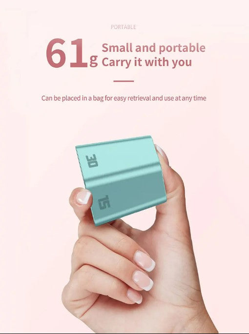 Hexagon Digital Timer - Magnetic Productivity Cube | Black