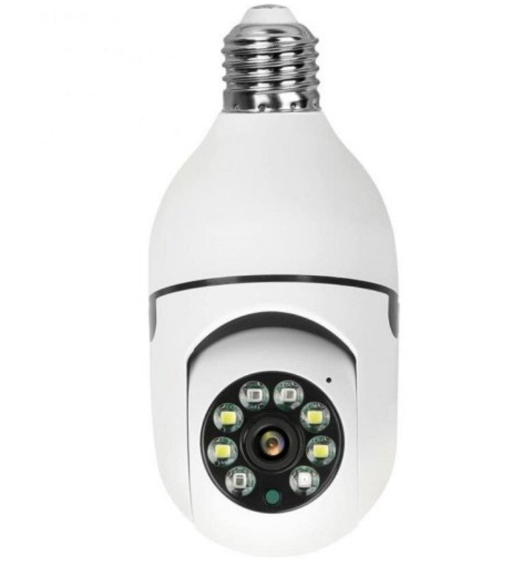 2MP Smart Bulb Security Camera - E27 WiFi Surveillance