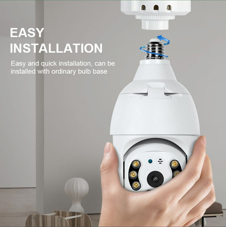 3MP Smart Lamp Security Camera - WiFi Indoor Surveillance