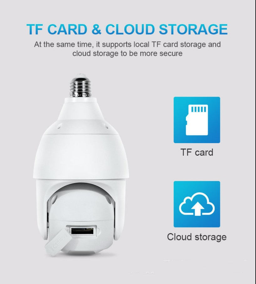 3MP Smart Lamp Security Camera - WiFi Indoor Surveillance