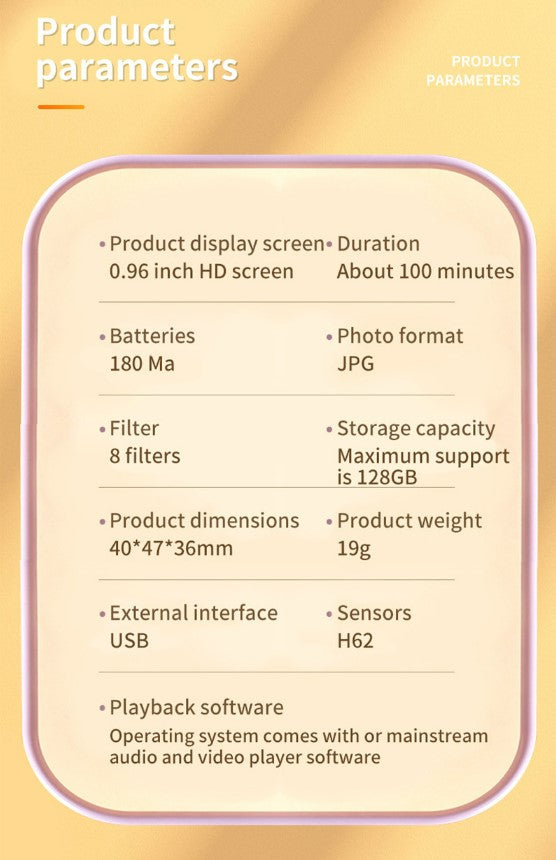 Mini Sports Camera 1080P - Portable HD Video Recorder