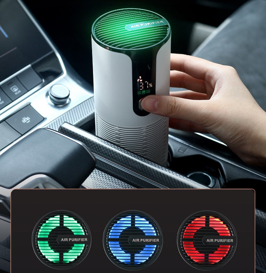 Intelligent Car Air Purifier - USB Powered | Black