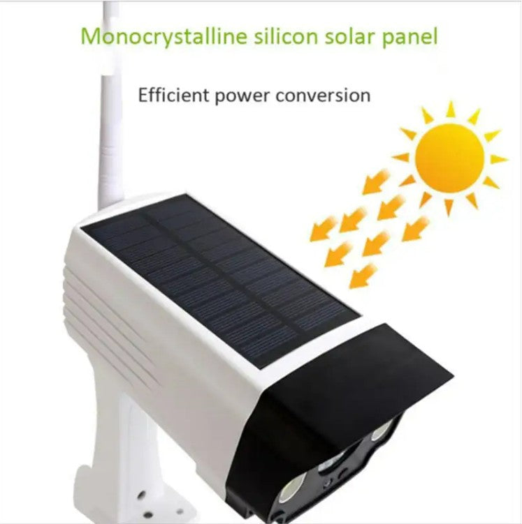 Solar Security Camera with LED Light & Radar Motion Sensor