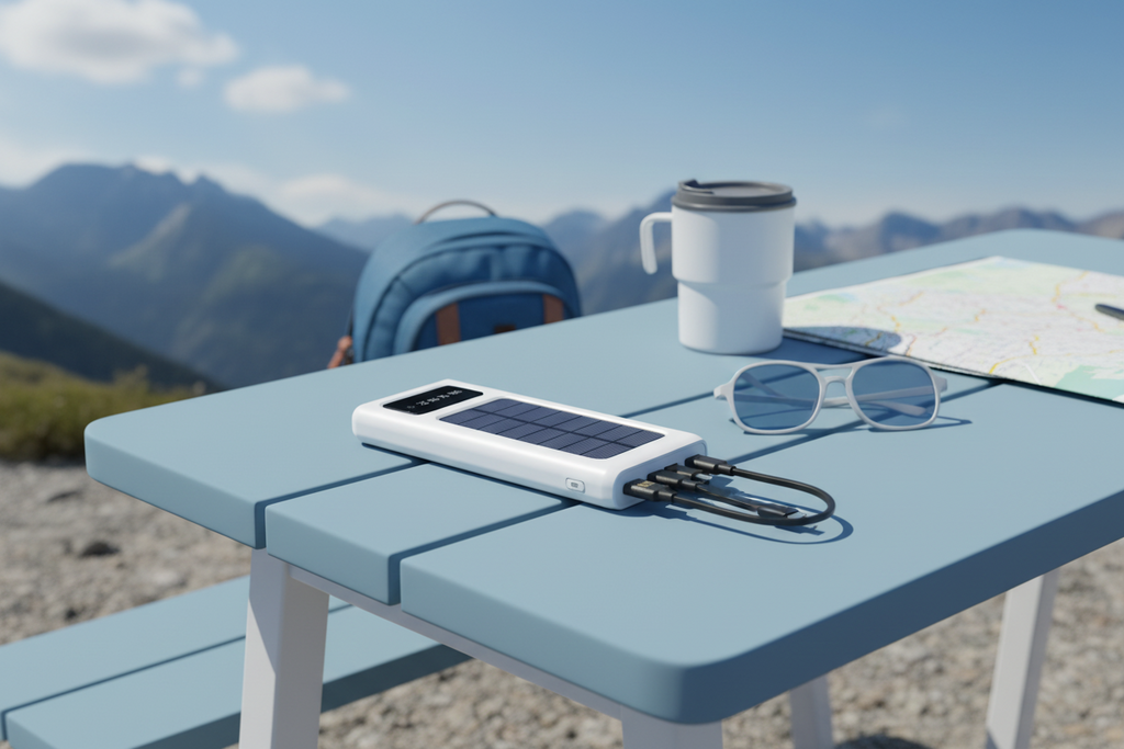 Solar Power Bank 20000mAh - Built-in Cables | Load Shedding Essential